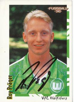 Roy Präger  VFL Wolfsburg  1998 Panini Bundesliga Sticker original signiert 