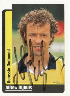 Alfred Nijhuis  Borussia Dortmund  1999 Panini Bundesliga Sticker original signiert 