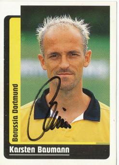 Karsten Baumann  Borussia Dortmund  1999 Panini Bundesliga Sticker original signiert 