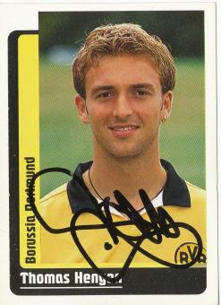 Thomas Hengen  Borussia Dortmund  1999 Panini Bundesliga Sticker original signiert 