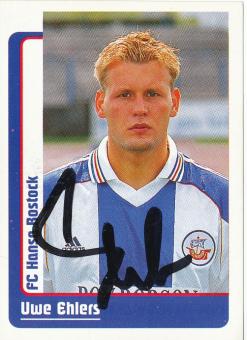 Uwe Ehlers  FC Hansa Rostock  1999 Panini Bundesliga Sticker original signiert 