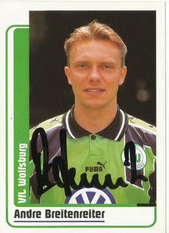 Andre Breitenreiter  VFL Wolfsburg  1999 Panini Bundesliga Sticker original signiert 