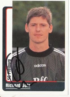 Richard Golz  SC Freiburg  1999 Panini Bundesliga Sticker original signiert 