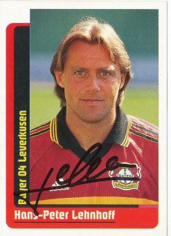 Hans Peter Lehnhoff  Bayer 04 Leverkusen  1999 Panini Bundesliga Sticker original signiert 