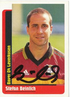 Stefan Beinlich  Bayer 04 Leverkusen  1999 Panini Bundesliga Sticker original signiert 