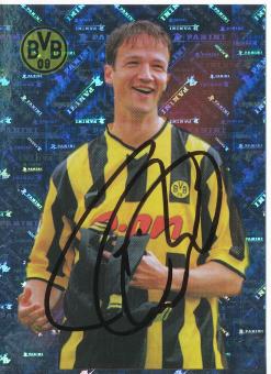 Fredi Bobic   Borussia Dortmund 2000/2001 Panini Bundesliga Sticker original signiert 