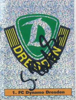 Sven Ratke  Dynamo Dresden 1995 Fußball Panini  Sticker original signiert 