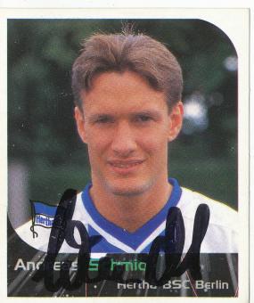 Andreas Schmidt  Hertha BSC Berlin  2000 Panini Bundesliga Sticker original signiert 
