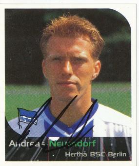 Andreas Neuendorf  Hertha BSC Berlin  2000 Panini Bundesliga Sticker original signiert 