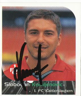 Slobodan Komljenovic  FC Kaiserslautern  2000 Panini Bundesliga Sticker original signiert 