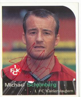 Michael Schjönberg  FC Kaiserslautern  2000 Panini Bundesliga Sticker original signiert 