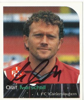 Olaf Marschall  FC Kaiserslautern  2000 Panini Bundesliga Sticker original signiert 