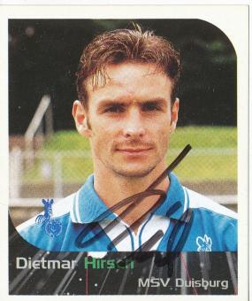 Dietmar Hirsch  MSV Duisburg  2000 Panini Bundesliga Sticker original signiert 