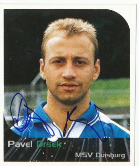 Pavel Drsek  MSV Duisburg  2000 Panini Bundesliga Sticker original signiert 