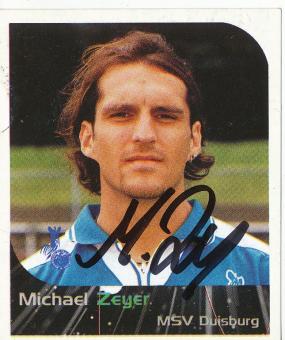 Michael Zeyer  MSV Duisburg  2000 Panini Bundesliga Sticker original signiert 