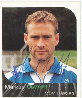 Markus Osthoff  MSV Duisburg  2000 Panini Bundesliga Sticker original signiert 