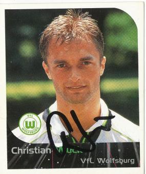 Christian Wück  VFL Wolfsburg  2000 Panini Bundesliga Sticker original signiert 