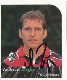 Andreas Zeyer  SC Freiburg  2000 Panini Bundesliga Sticker original signiert 