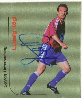 Ludwig Kögl  SpVgg Unterhaching  2000 Panini Bundesliga Sticker original signiert 