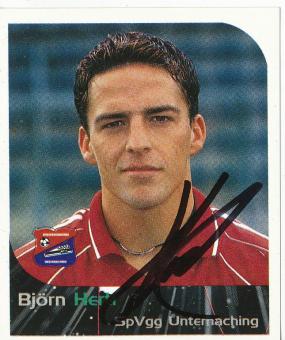 Björn Hertl  SpVgg Unterhaching  2000 Panini Bundesliga Sticker original signiert 