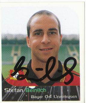 Stefan Beinlich  Bayer 04 Leverkusen  2000 Panini Bundesliga Sticker original signiert 