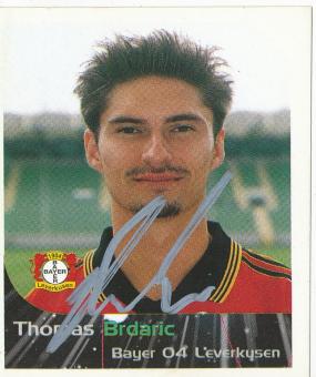 Thomas Brdaric  Bayer 04 Leverkusen  2000 Panini Bundesliga Sticker original signiert 