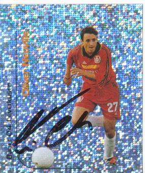 Oliver Neuville  Bayer 04 Leverkusen  2000 Panini Bundesliga Sticker original signiert 