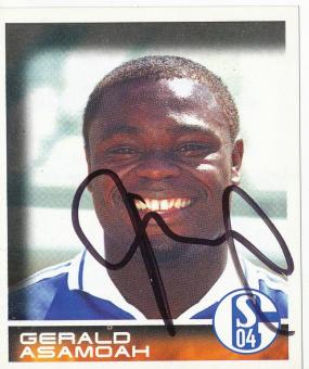 Gerald Asamoah  FC Schalke 04  2001 Panini Bundesliga Sticker original signiert 