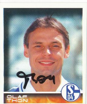 Olaf Thon  FC Schalke 04  2001 Panini Bundesliga Sticker original signiert 