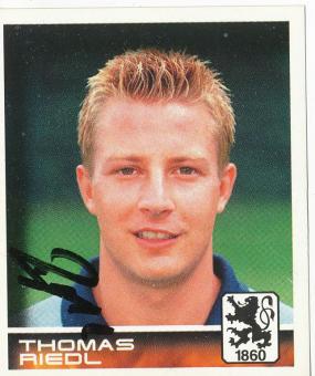 Thomas Riedl  1860 München  2001 Panini Bundesliga Sticker original signiert 