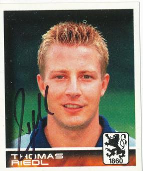 Thomas Riedl  1860 München  2001 Panini Bundesliga Sticker original signiert 