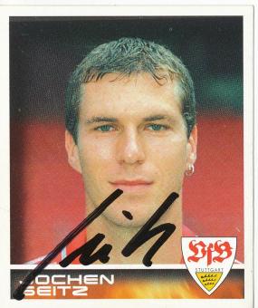 Jochen Seitz  VFB Stuttgart  2001 Panini Bundesliga Sticker original signiert 