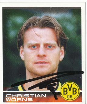Christian Wörns  Borussia Dortmund  2001 Panini Bundesliga Sticker original signiert 