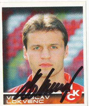 Vratislav Lokvenc  FC Kaiserslautern  2001 Panini Bundesliga Sticker original signiert 