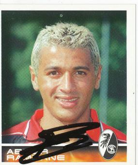 Abder Ramdane  SC Freiburg  2001 Panini Bundesliga Sticker original signiert 