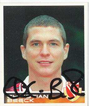 Christian Beeck  FC Energie Cottbus  2001 Panini Bundesliga Sticker original signiert 