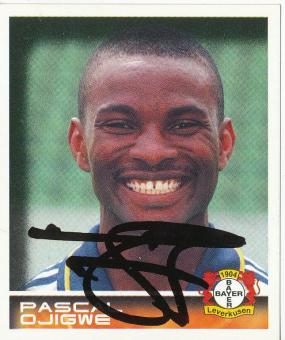 Pascal Ojigwe  Bayer 04 Leverkusen  2001 Panini Bundesliga Sticker original signiert 