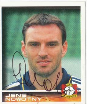 Jens Nowotny  Bayer 04 Leverkusen  2001 Panini Bundesliga Sticker original signiert 