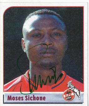 Moses Sichone  FC Köln  2002 Panini Bundesliga Sticker original signiert 