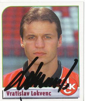 Vratislav Lokvenc  FC Kaiserslautern  2002 Panini Bundesliga Sticker original signiert 