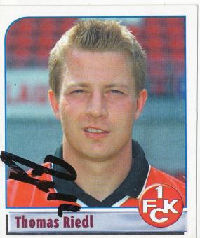 Thomas Riedl  FC Kaiserslautern  2002 Panini Bundesliga Sticker original signiert 