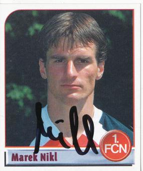 Marek Nikl  FC Nürnberg  2002 Panini Bundesliga Sticker original signiert 
