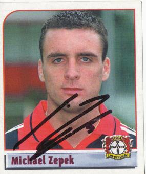 Michael Zepek  Bayer 04 Leverkusen 2002 Panini Bundesliga Sticker original signiert 