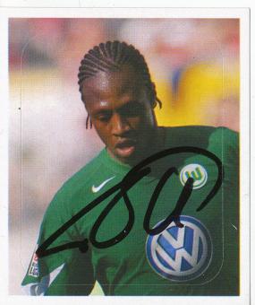 Pablo Thiam  VFL Wolfsburg  2005/2006 Panini Bundesliga Sticker original signiert 