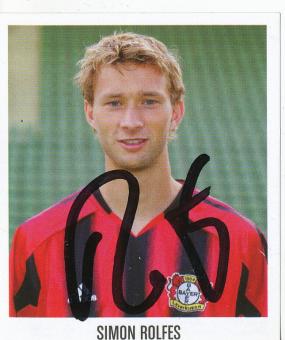 Simon Rolfes  Bayer 04 Leverkusen  2005/2006 Panini Bundesliga Sticker original signiert 