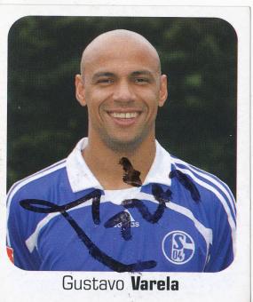 Gustavo Varela  FC Schalke 04  2006/2007 Panini Bundesliga Sticker original signiert 