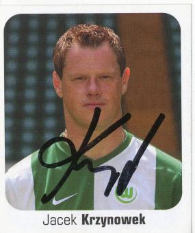 Jacek Krzynowek  VFL Wolfsburg  2006/2007 Panini Bundesliga Sticker original signiert 