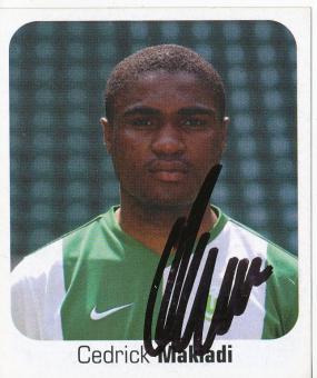 Cedrick Makiadi  VFL Wolfsburg  2006/2007 Panini Bundesliga Sticker original signiert 