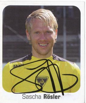 Sascha Rösler  Alemania Aachen  2006/2007 Panini Bundesliga Sticker original signiert 