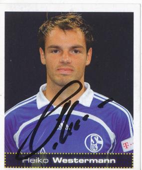 Heiko Westermann  Schalke 04  2007/2008 Panini Bundesliga Sticker original signiert 